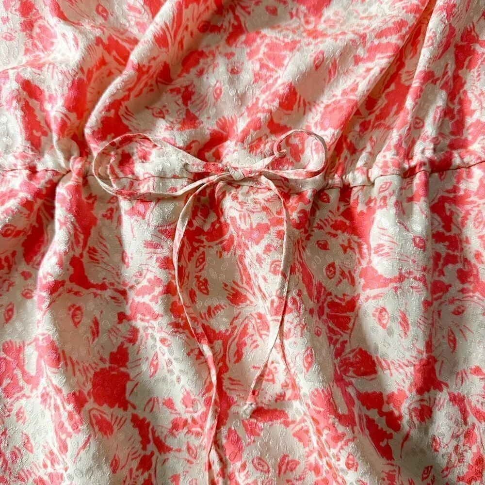 Paul & Joe Cat Print Jacquard Silk Mini Dress, Pink, Size 38EU (US6/S) - Picture 13 of 16
